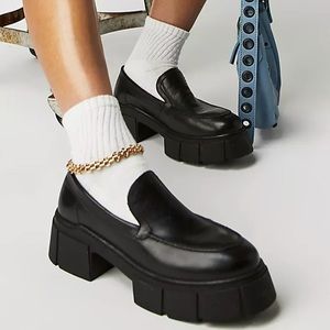 Black Platform Loafers